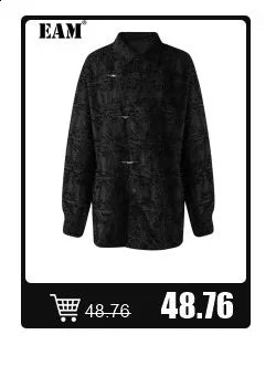 [EAM] High Elastic Waist Black Pleated Mesh Casual A-line Half-body Skirt Women Fashion Tide New Spring Autumn 2026  1DH5148
