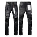 Men Jeans American High Street Black Pleated Basic Model New Fashion Trend High Quality Jeans