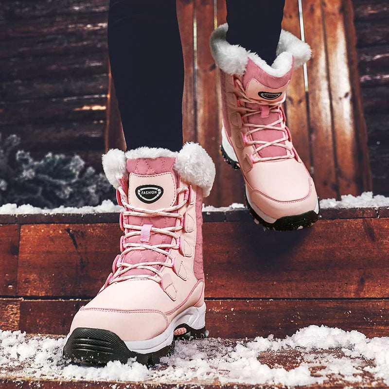 Women Classic Snow Boots Winter Warm Shoes Handmade Platform Shoes Womens Boots Ankle  Size 43 Booties