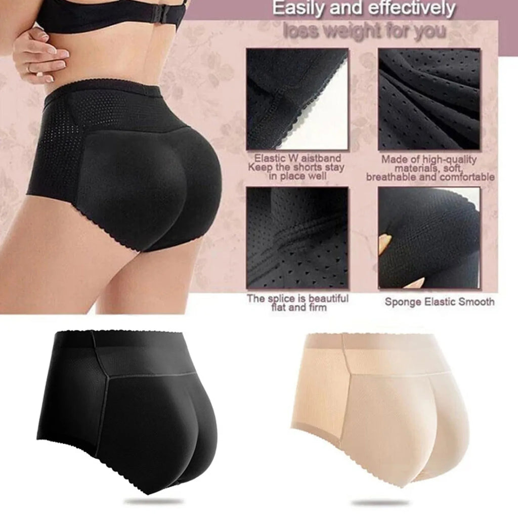 Seamless Shapewear Women's Mid Waist Shaping Triangle Pants Sponge Buttocks Mesh Breathable Hip Lifting Tummy Tightening Pants
