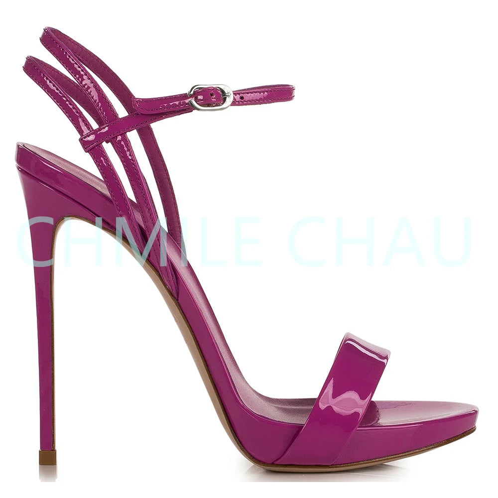【Measure your feet length before order】Elegant Luxury Designer Women Sandal High Heel Banquet Prom Sandálias Femininas 23-CHC-30