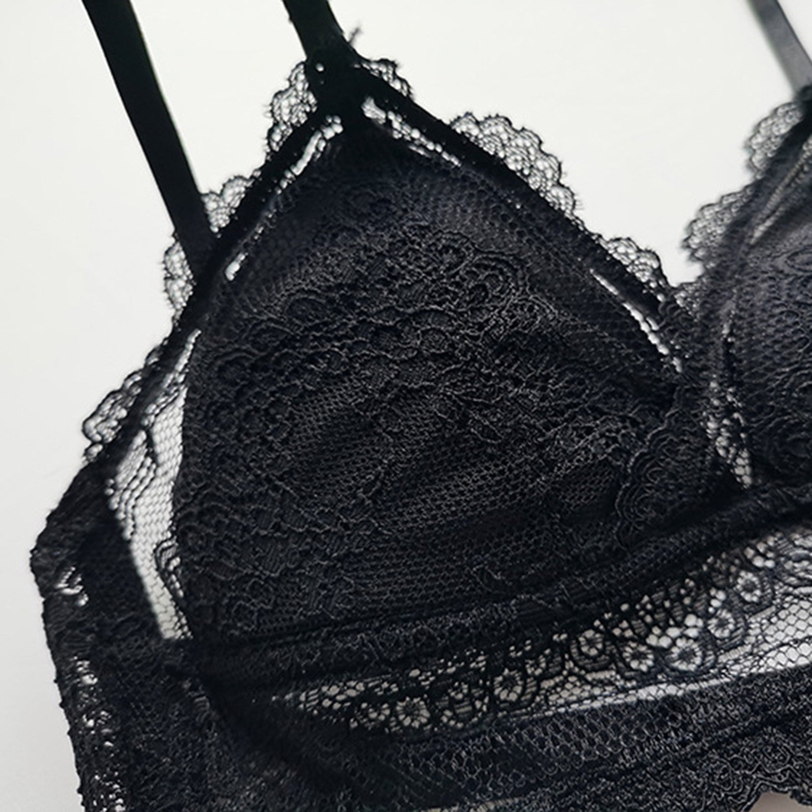 Sexy Low Back Bras Ladies U Backless Invisible Lace Wireless Bra Bralette Mesh Ultra Thin Seamless Underwear Women Lingerie