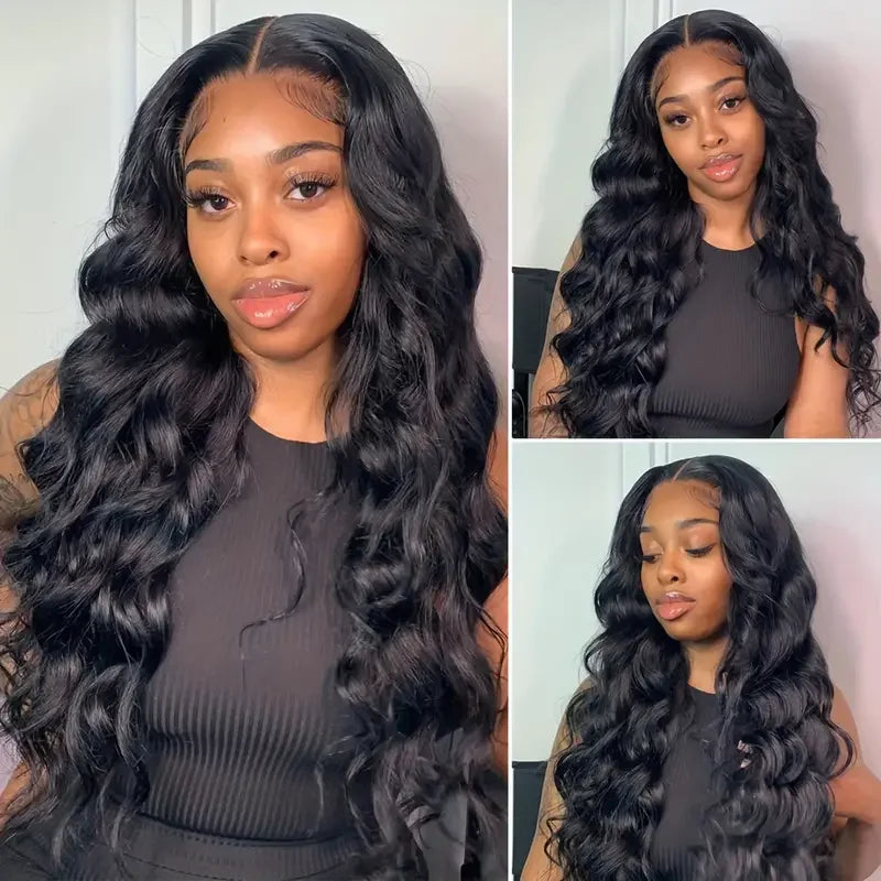 Body Wave Lace Front Wigs Human Hair Pre Plucked 180% Density Human Hair Wigs for Black Women 13x6 transparent Lace Frontal Wigs