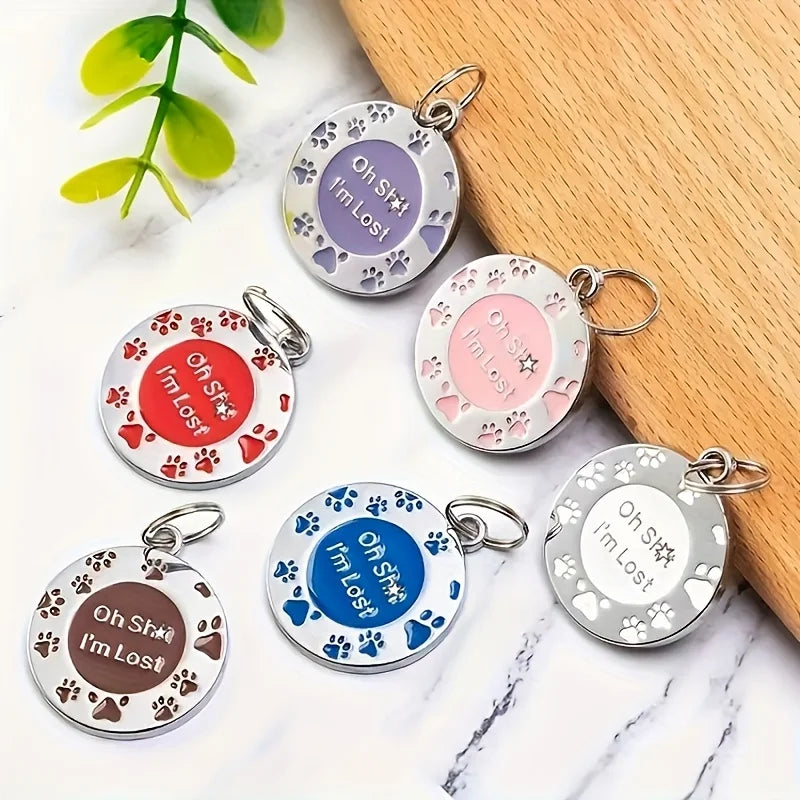 customized Personalised Dog Cat Tags, Custom Cat Dog Puppy Pet ID Name Pendants, Collar Tag Pendant Pet Accessories, Pet Decorat