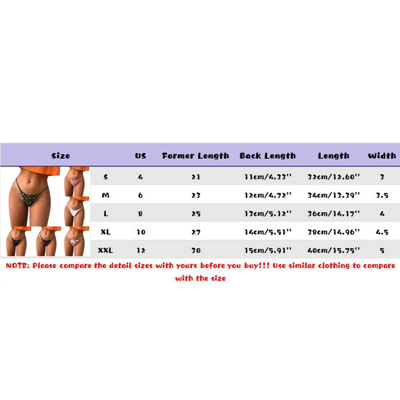 Funny Love Heart Sexy Thongs Women's Panties G-String T-Back Red Lips Pattern Panties for Women Underwear Female Briefs Tangas