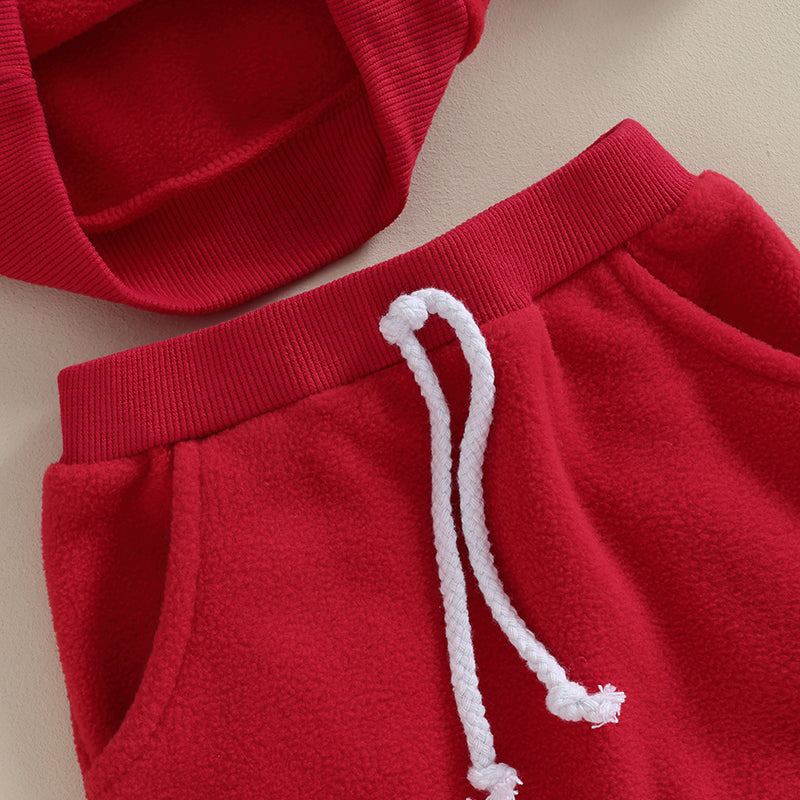 2023-09-04 Lioraitiin 0-3Y Toddler Boys Christmas Outfits Santa Embroidery Long Sleeve Sweatshirts+Solid Long Pants Clothes Set