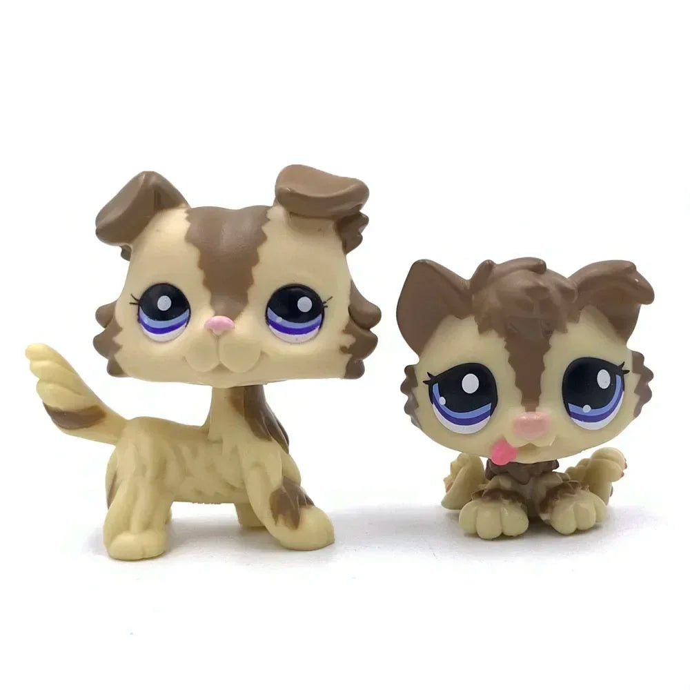 Rare Animal littlest pet shop lps toy toy Cute kitten Stands Dog Dachshund Collie Cocker Spaniel Great Dane Old Bobble head toy