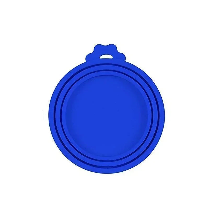 Reusable 3 In 1 Pet Food Can Silicone Cover Dogs Cats Storage Tin Cap Lid Seal Cover Pet Supplies For 8.5cm/7.5cm/6.5cm