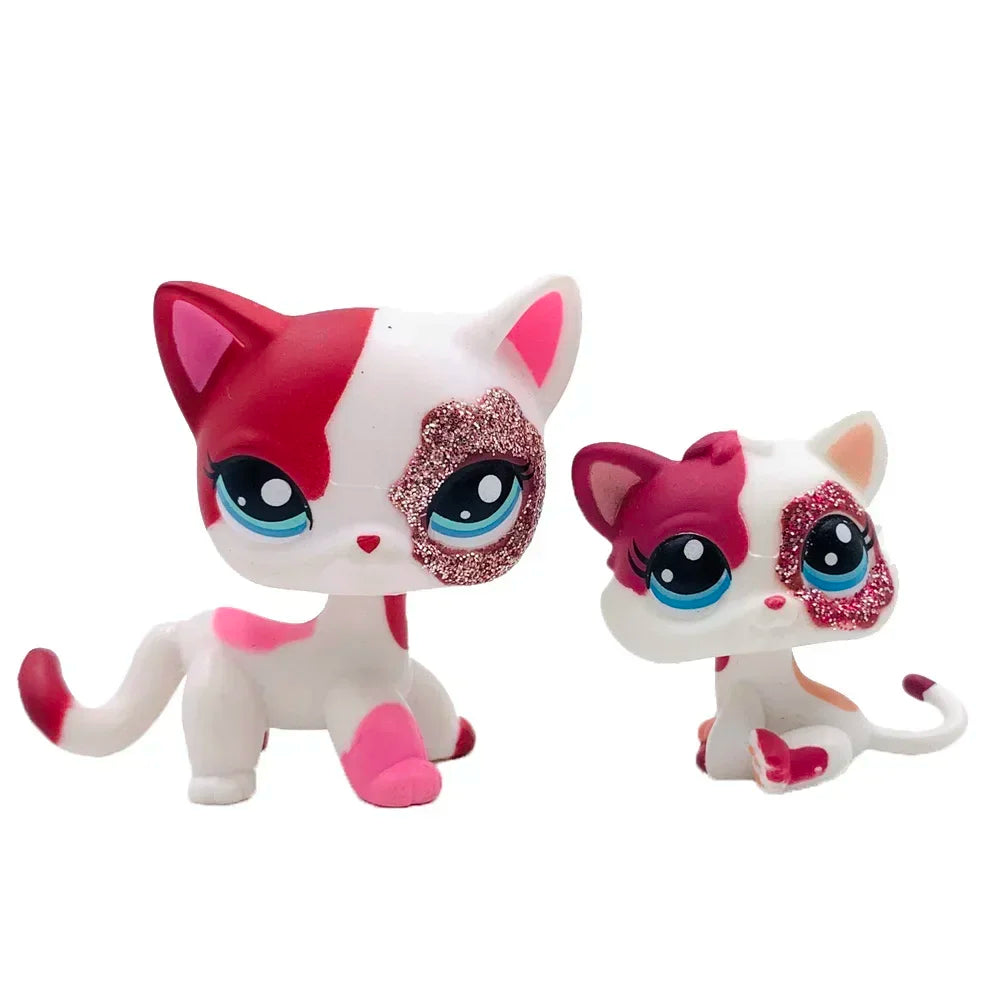 Rare Animal littlest pet shop lps toy toy Cute kitten Stands Dog Dachshund Collie Cocker Spaniel Great Dane Old Bobble head toy