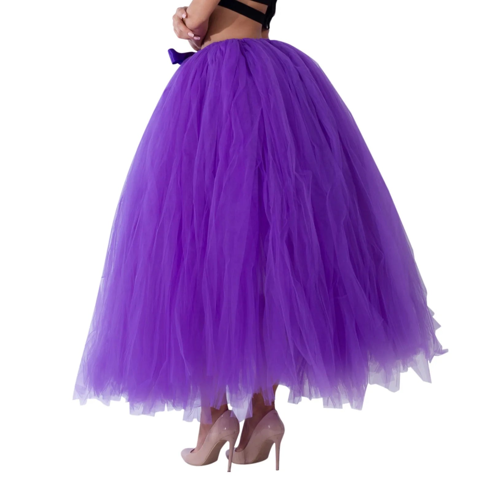 Summer Long Skirts For Women 2025 Women Fashion Solid Color Lace Up Bow Puffy Skirt Handmade Skirt Performance Skirt Ropa Mujer