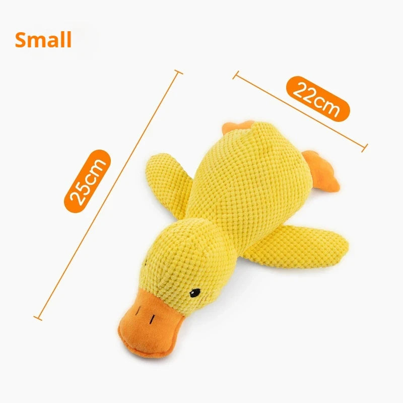 Duck Shape Dog Toy Quacking Plush Pet Toy For Small Large Dog Durable Puppy Molar Chew Toy Fun Interactive Plaything Dog Supplie