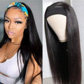 40 Inch Straight Headband Wigs Human Hair Machine Made Hair Wigs For Women 250% Density No Lace Front Wigs Brazilian Virgin Hair