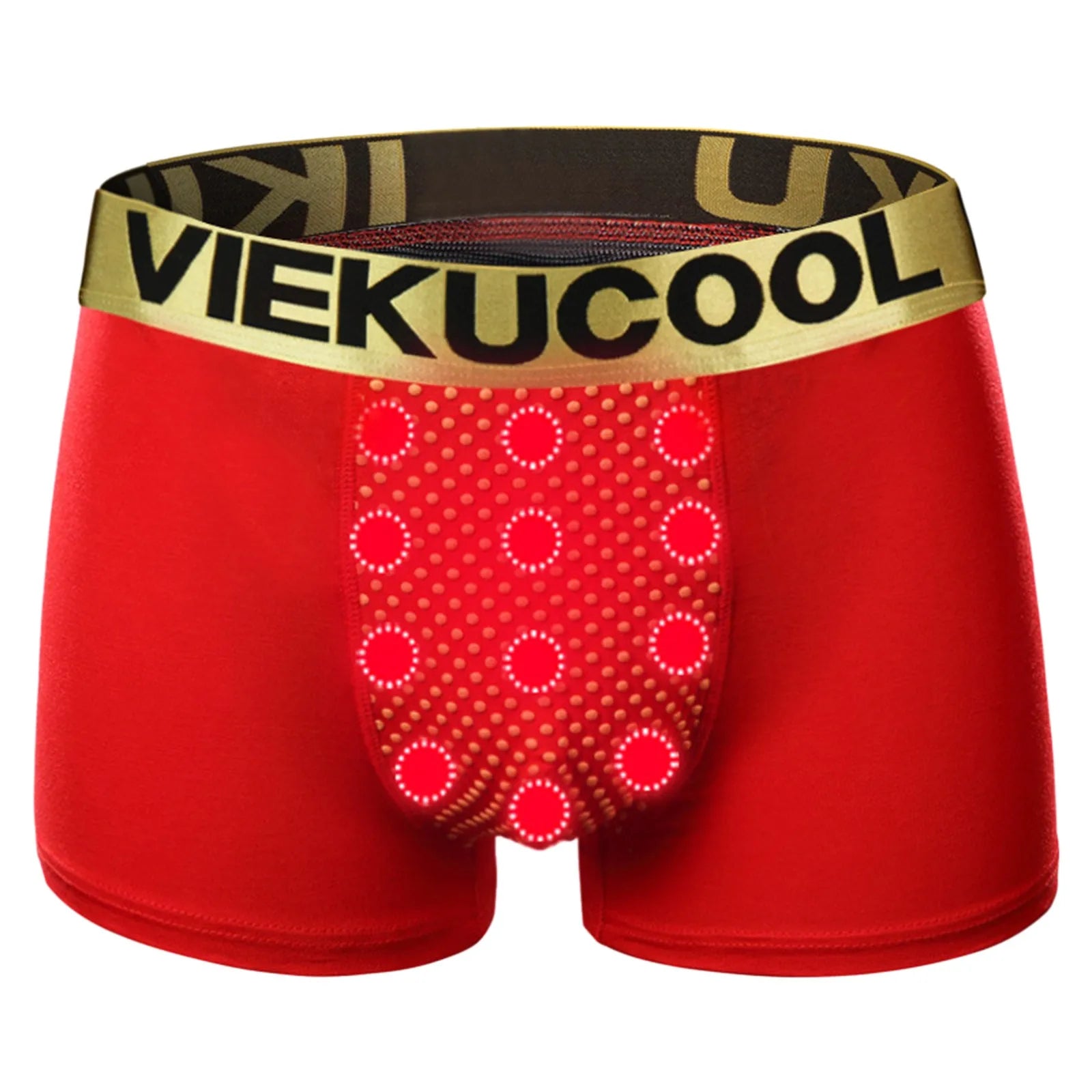 Mens Boxer Panties Strong Magnetic Tourmaline Painted U-Convex Briefs Boxer Briefs Underpants Mid Waist Short Pants Male