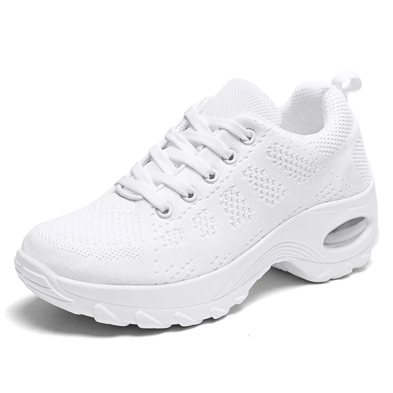 2025 Women's Fashion New Product: Sports Walking Shoes Breathable and Lightweight Casual Walking Platform Shoes Calzados Mujeres