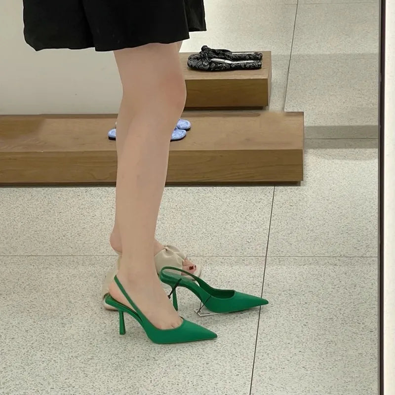 Oulylan High Heels Shallow Women's Sandals Shoes for Women High heeled Sandals  Women's Shoes Fashion Pumps Pointed Toe