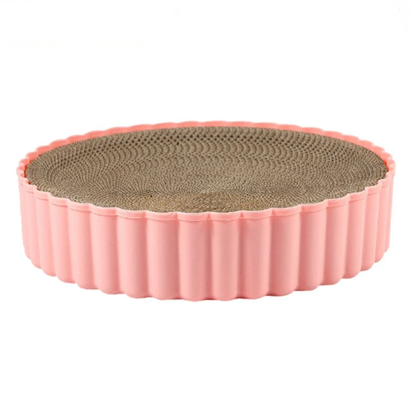 Round corrugated paper cat scratching board scratch resistant cat claw pet toy cat pet supplies
