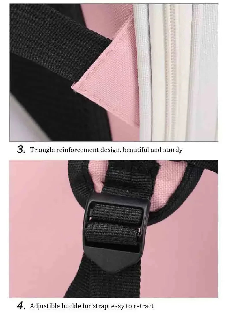 Ventilation Large Capacity Cat Carrier Backpack Adjustable Strap Pet Carrying Bag Foldable Cat Backpack for Outdoor Travel