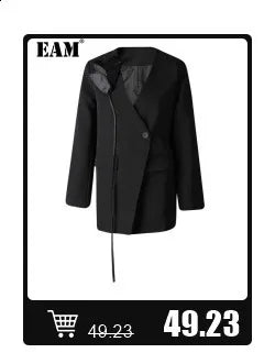 [EAM] High Elastic Waist Black Pleated Mesh Casual A-line Half-body Skirt Women Fashion Tide New Spring Autumn 2026  1DH5148