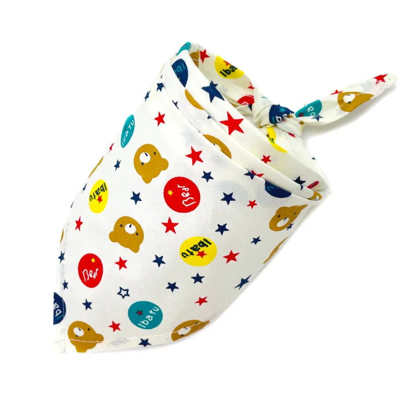 30/50 Pcs Dog Bandana Lot Bulk Personalized Pet Dog Face Bandana Washable Dog Bandanas For Small Large Dogs 20 Colors