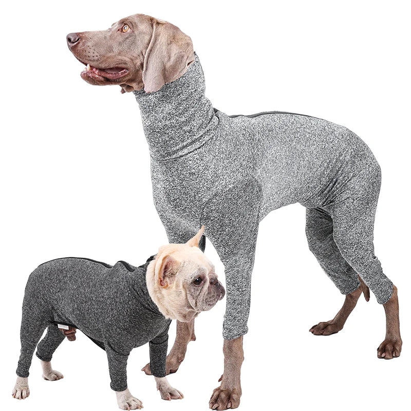 XS-3XL Pet Dog Clothes Winter Jumpsuit Undergarment Female Male Dog Home Loss Hair Proof Clothing Post-Surgical Recovery Clothes