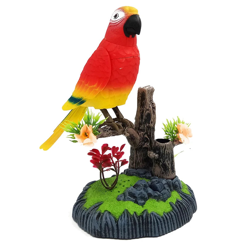 Sound Voice Control Electric Bird Pet Toy Electric Simulation Induction Bird Cage Birdcage Toy
