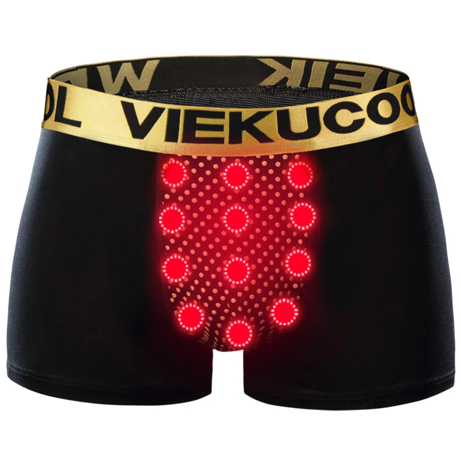 Mens Boxer Panties Strong Magnetic Tourmaline Painted U-Convex Briefs Boxer Briefs Underpants Mid Waist Short Pants Male