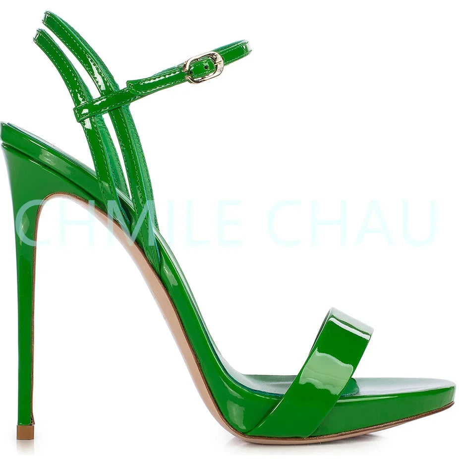 【Measure your feet length before order】Elegant Luxury Designer Women Sandal High Heel Banquet Prom Sandálias Femininas 23-CHC-30