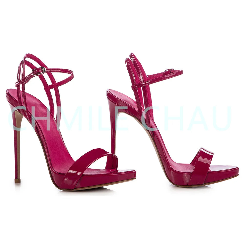 【Measure your feet length before order】Elegant Luxury Designer Women Sandal High Heel Banquet Prom Sandálias Femininas 23-CHC-30