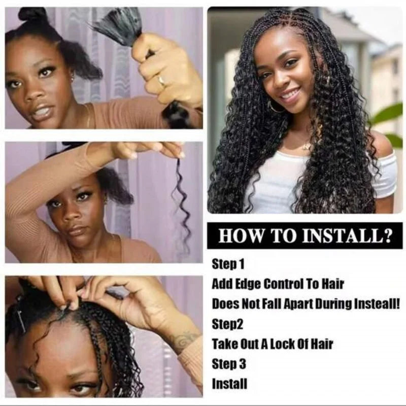 30Inch Colored Human Hair Bulk For Boho Braiding Curly Brazilian Highlight Deep Wave Human Hair Extension No Weft 2 Bundles 110g
