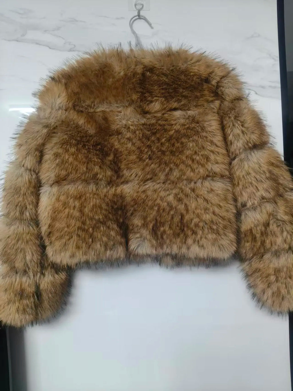 Women Fake Raccoon Fur Coat Ladies Winter Thick Warm Furry Faux Fur Fox Jackets Coats Patchwork Outerwear casaco feminina frio