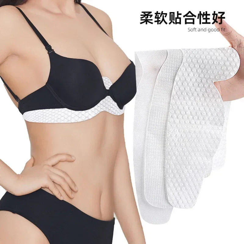 Disposable Bra Liners to Absorb Sweat Under Breasts Non Woven Bra Liners Bulk Underboob Sweat Absorber Pads for Women
