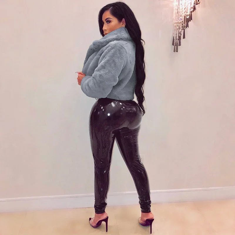 Thick Faux Fur Jacket Women Autumn Winter Maxi Short Coat Warm Luxury Fur Black Parkas Bontjas Pink Furry Shaggy Outerwear