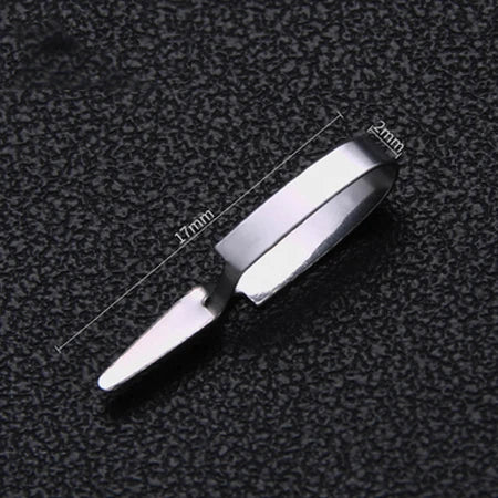 Stainless steel micro hemostatic clip vein clip small blood vessel clip arterial pet experimental closing device temporary block