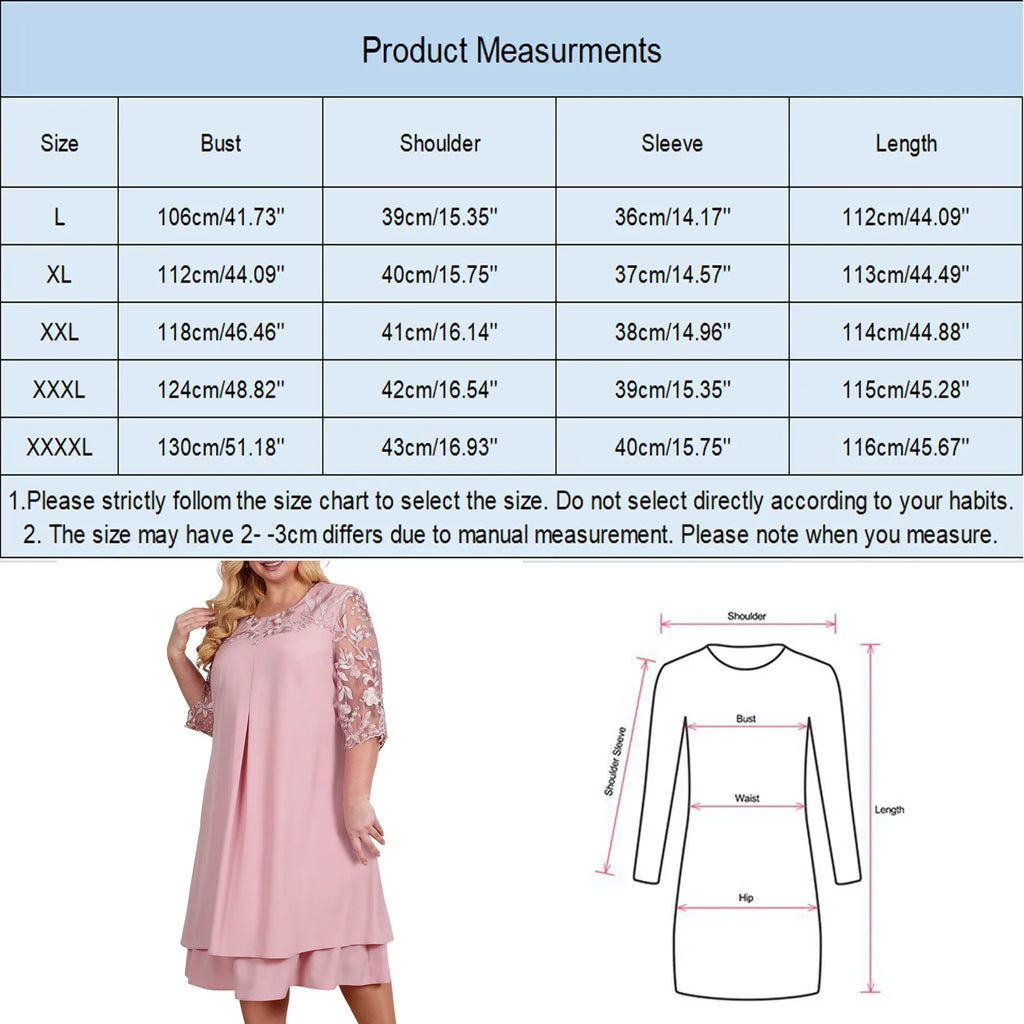 Womens Loose Elegant Formal Dress Summer Flower Embroidery O Neck Large Size Casual Chiffon Dress Wedding Festive Cocktail Dress