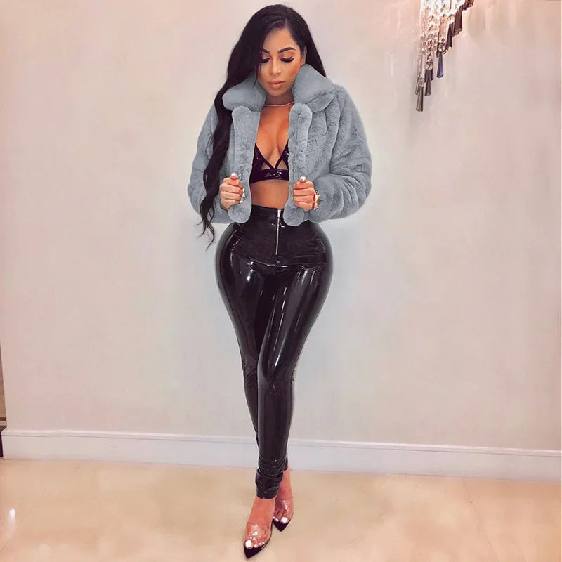 Thick Faux Fur Jacket Women Autumn Winter Maxi Short Coat Warm Luxury Fur Black Parkas Bontjas Pink Furry Shaggy Outerwear