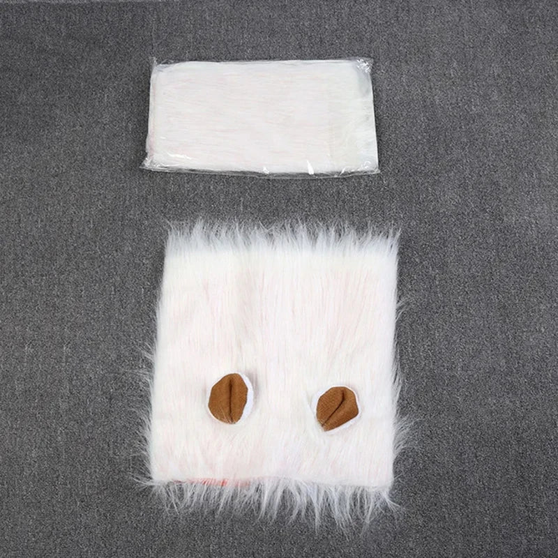 Cute Pet Dog Cosplay Clothes Lion Mane For Dog Costumes Realistic Lion Wig For Medium to Large Dogs With Ear Pet Accessories