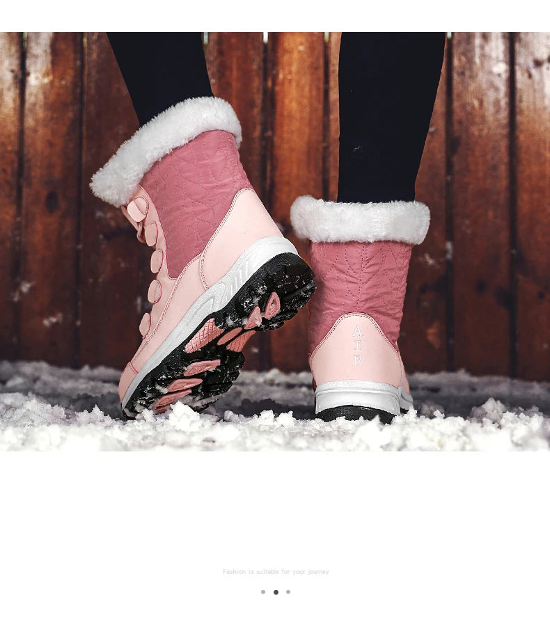 Women Classic Snow Boots Winter Warm Shoes Handmade Platform Shoes Womens Boots Ankle  Size 43 Booties