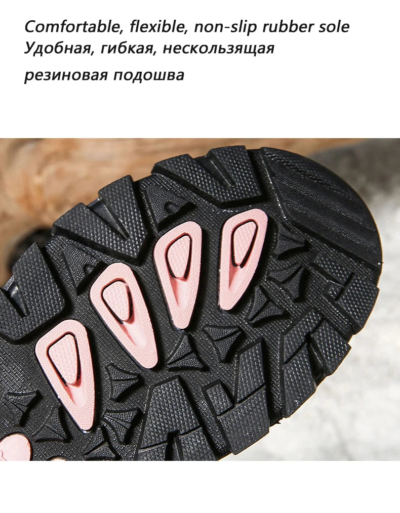 Women Classic Snow Boots Winter Warm Shoes Handmade Platform Shoes Womens Boots Ankle  Size 43 Booties