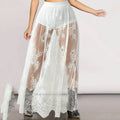 Womens Lace Skirt Elastic Waist Asymmetric Irregular Hem Lace Floral Hem Mini Skirt E Girl Sexy Fashion Streetwear юбка шорты