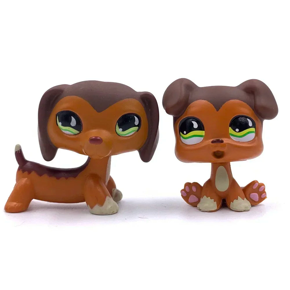 Rare Animal littlest pet shop lps toy toy Cute kitten Stands Dog Dachshund Collie Cocker Spaniel Great Dane Old Bobble head toy