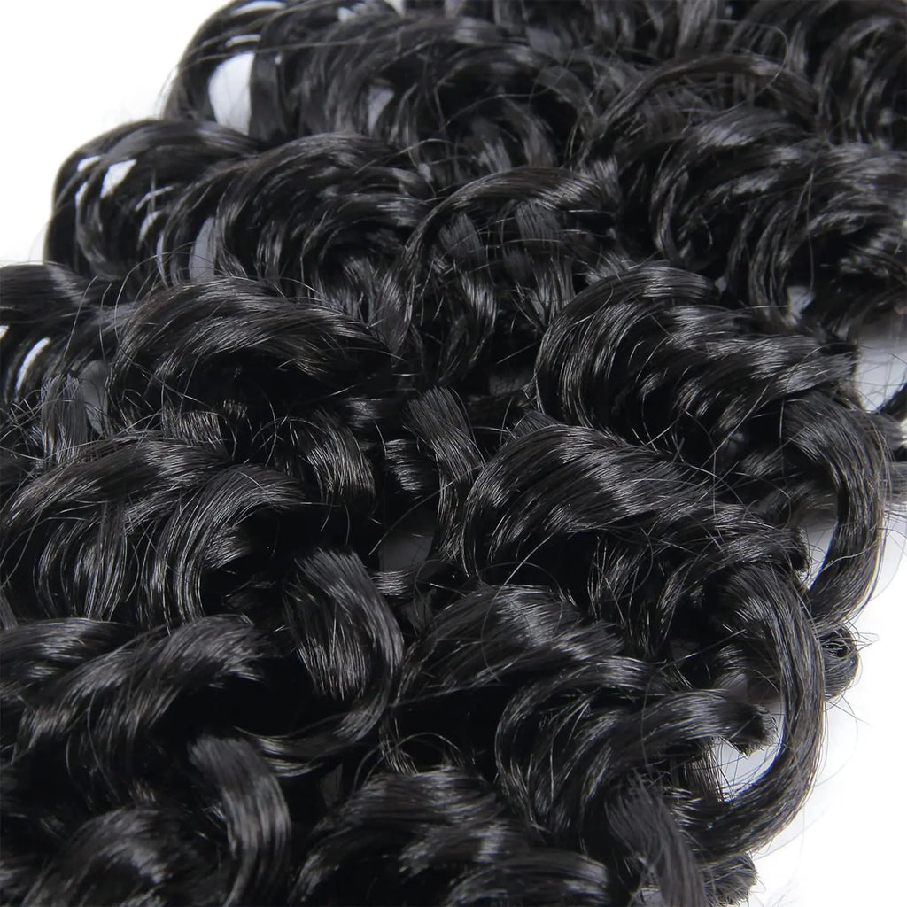 16A Kinky Curly Crochet Human Hair Knotless Pre-Separated Crochet Hair Extensions With String Curly Pre-Looped Feather Hair