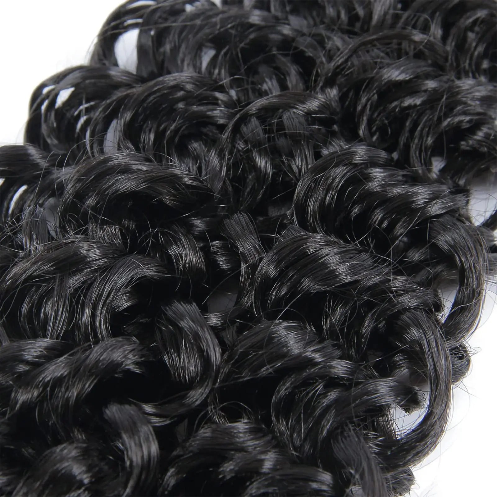 16A Kinky Curly Crochet Human Hair Knotless Pre-Separated Crochet Hair Extensions With String Curly Pre-Looped Feather Hair