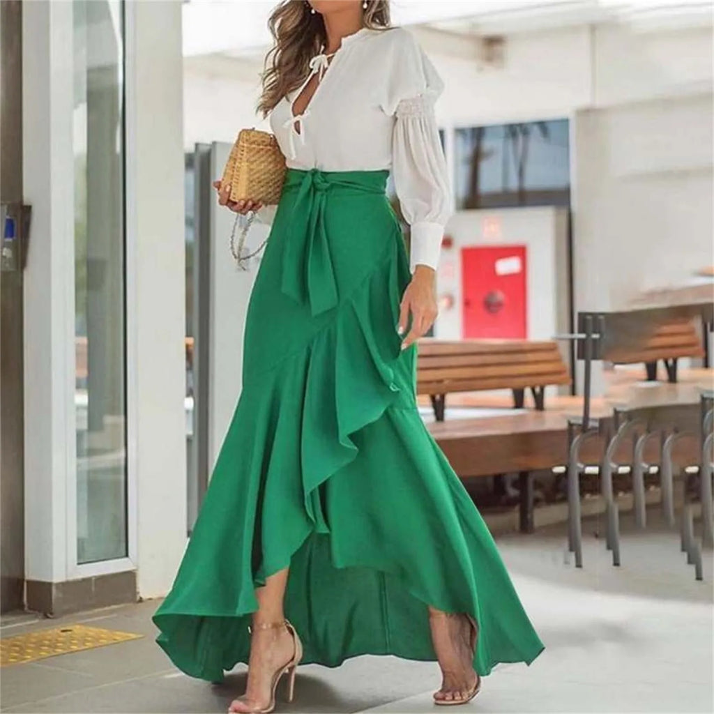 Dresses For Women 2025 Wedding Guest Waistband Lace Wrapped Hip Fishtail Skirt High Waist Sexy Irregular Vestido Mujer Elegante