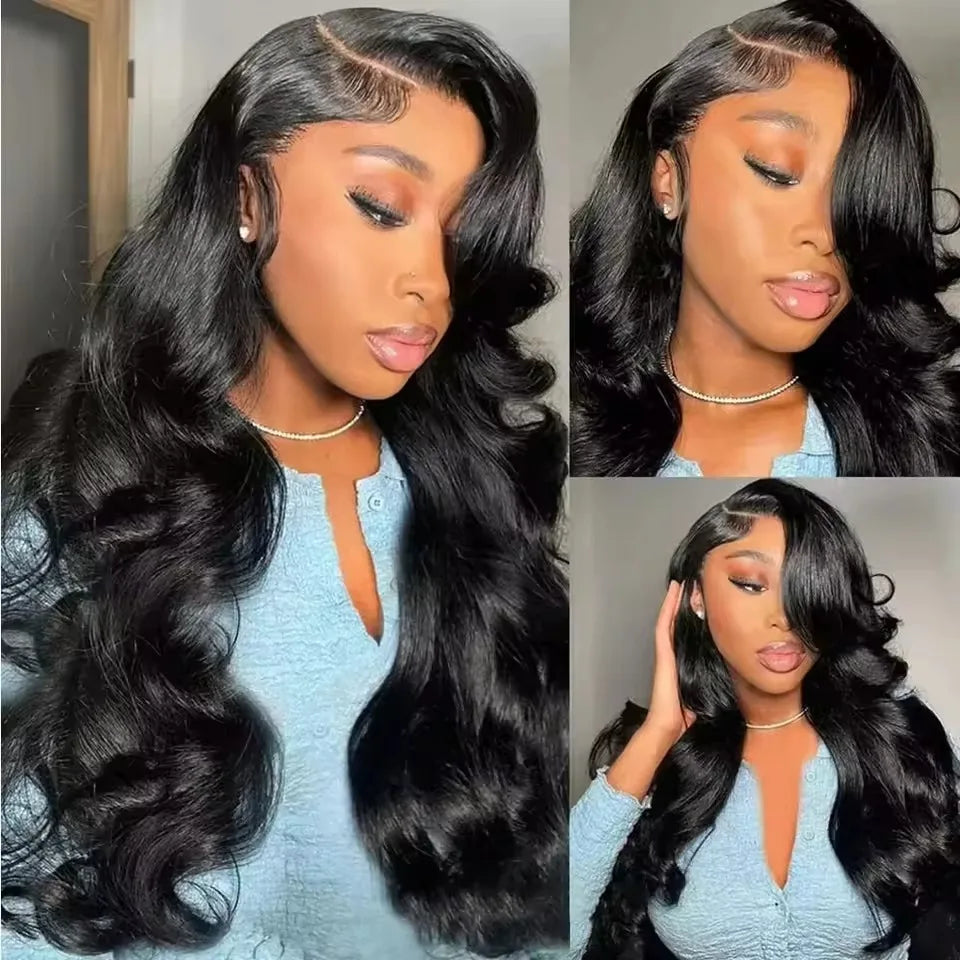 Body Wave Lace Front Wigs Human Hair 200 Density 13x6 13x4 Hd Transparent Lace Frontal Wigs For Women Pre Plucked With Baby Hair