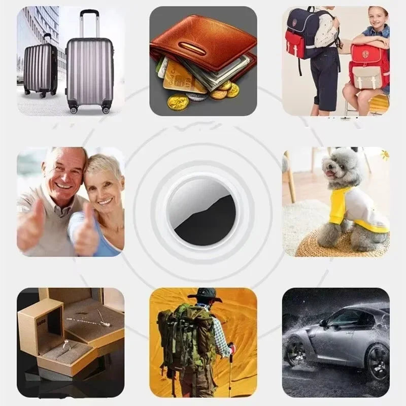 Mini Bluetooth 5.0 Tracker GPS AntiLost Device Round Pet Kids Bag Wallet Tracking Finder Locator Air Tag Smart Home NEW