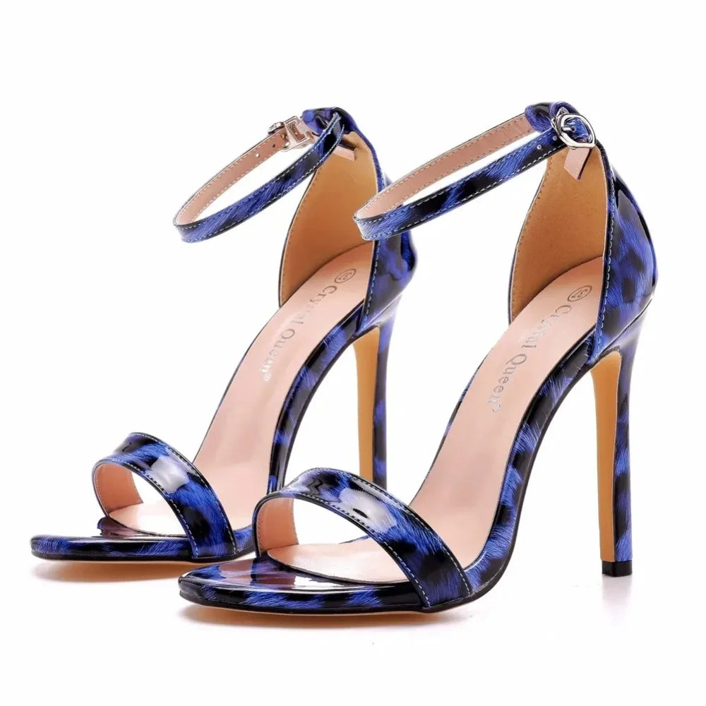 Sandals Women High Heels Black Large Sandals Plus Size Heels 44 45 46  Men's Stage Performance High Heel Sandal Large Shoes