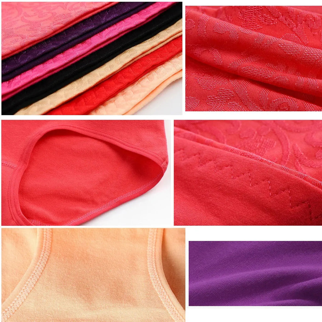 3Pcs/Lot Plus Size Underwear Women High Waist Women's Panties Cotton Brief Girl Breath Panty Abdominal Underpants Ladies L-5XL