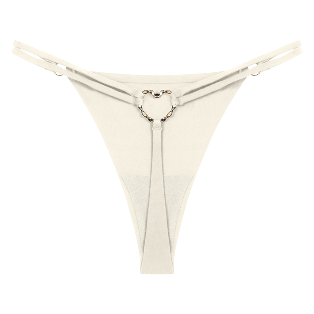 Women’S Low Rise Thong Sexy Panties Double Love Buckle Strap G-String Sports Thongs Breathable Underpants For Fine Womens белье