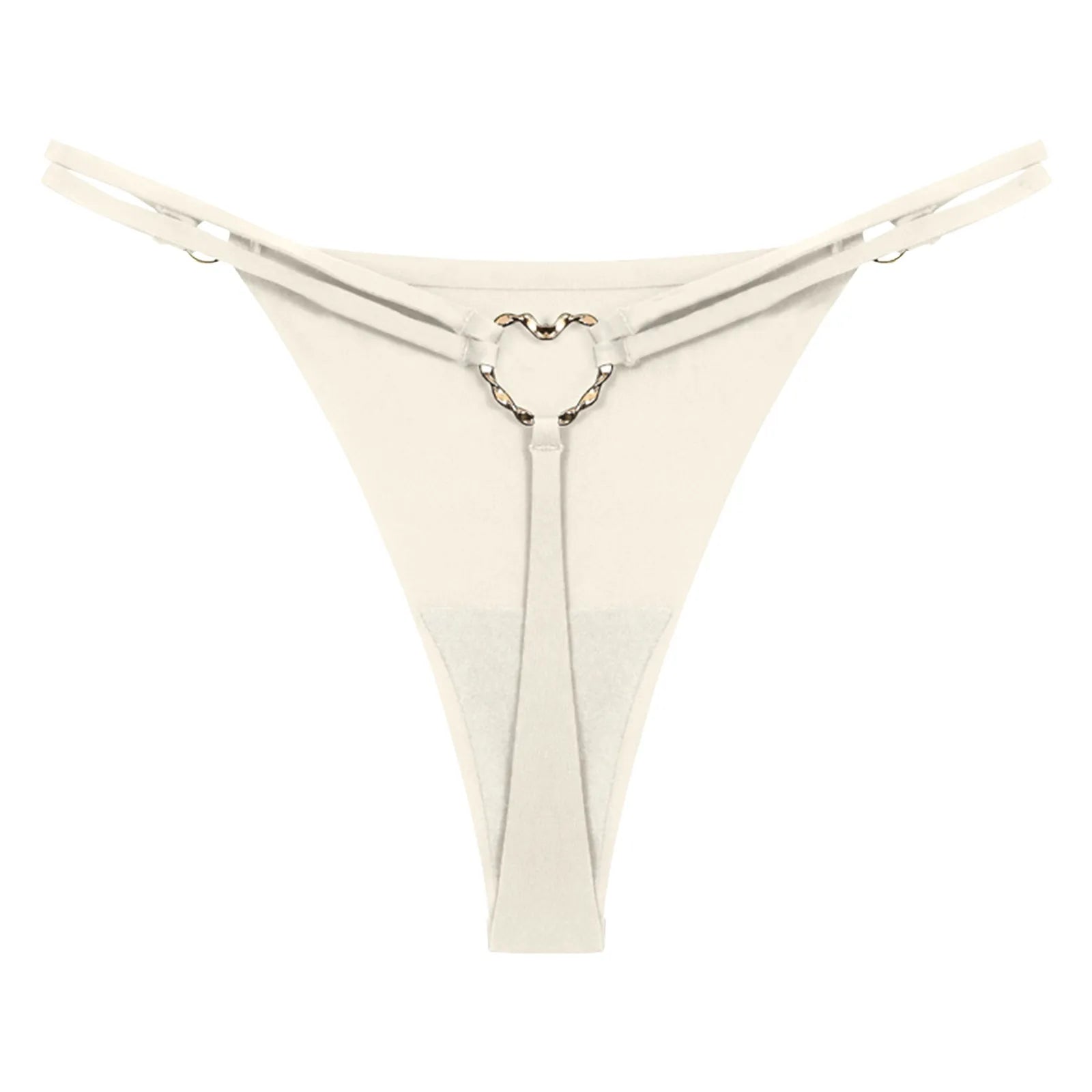 Women’S Low Rise Thong Sexy Panties Double Love Buckle Strap G-String Sports Thongs Breathable Underpants For Fine Womens белье