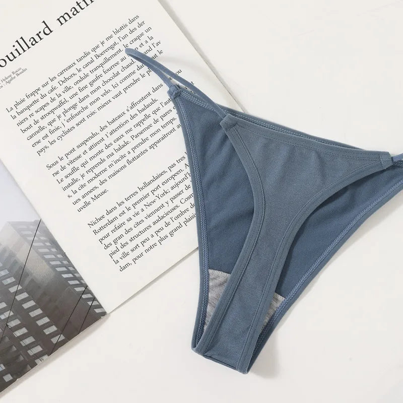 1PC Women Thongs G-String Seamless Panties High Leg Cut Panties Sexy Lingerie Low Waist Underwear Female T-Back M-L